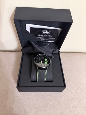 HMN Boxster Spyder 718 watch like new, men's, black and green