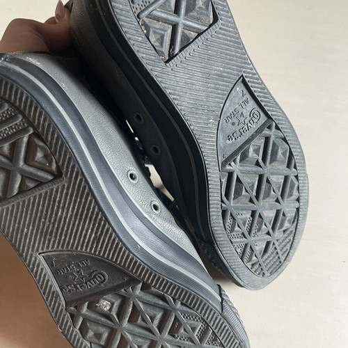 Converse leather shoes, black and grey, size 40