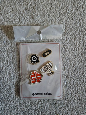 Steelseries Finals Promotional Pin Badges new, colorful