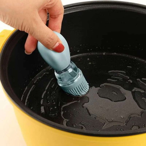 Glass oil container with silicone brush and dropper new