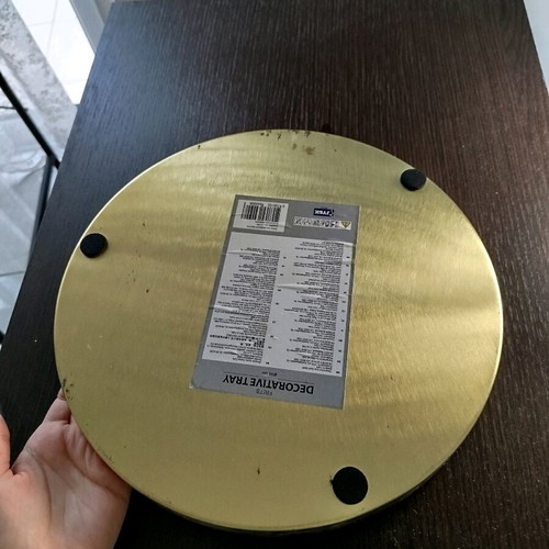 Decorative tray used, bought from Jysk
