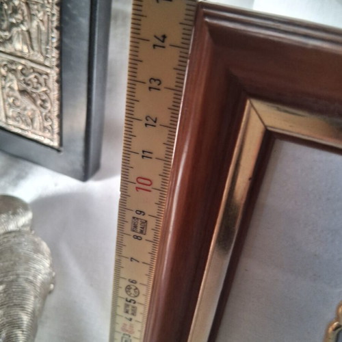 Vintage silver engraving frame 15×17cm like new