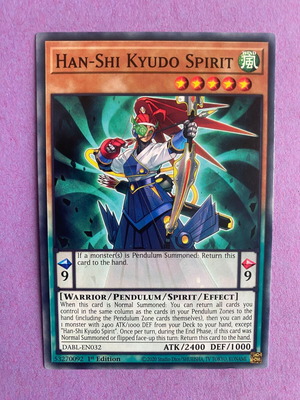 Han-Shi Kyudo Spirit Yu-Gi-Oh Card like new
