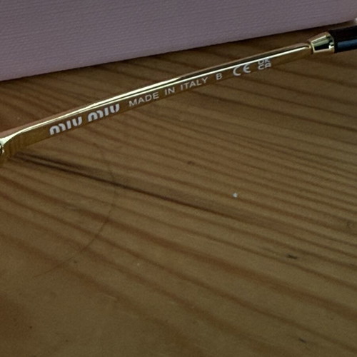 Miu Miu sunglasses, grey and gold