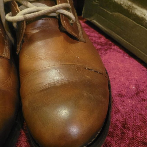 Fcompany Retro Brown Leather Ankle Boots Size 44 Like New