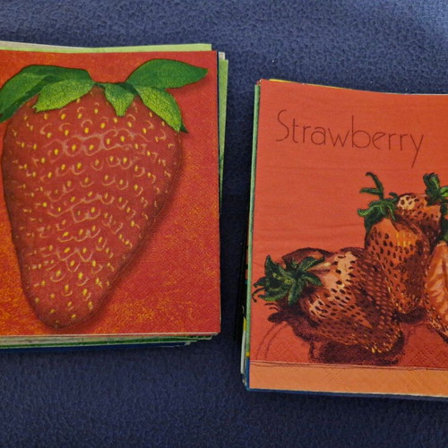 Napkin collection like new, about 60 pieces