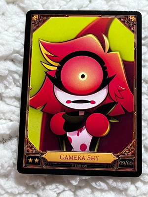 Hazbin Hotel trading cards new Camera shy (niffty)