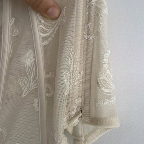 Wedding corset like new, cream with lace and ribbons Luna