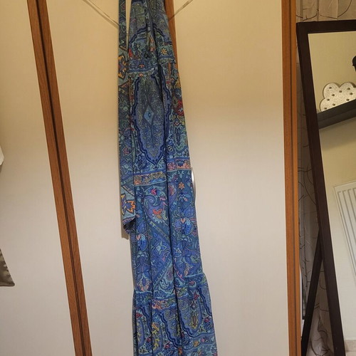 Desiree Maxi Dress Blue Multicolor Size S Like New