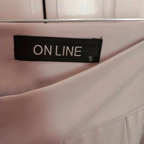 Maxi skirt online fashion new, gray and beige, high waist, size S