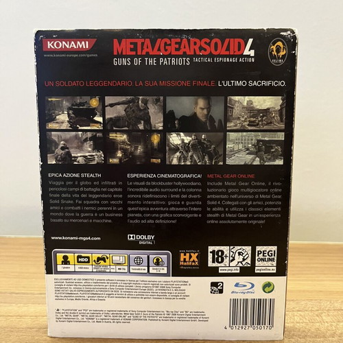 Metal Gear Solid 4 Guns of The Patriots PS3 game used