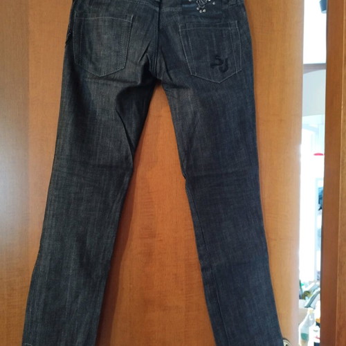 Staff jeans women's size 28 with embroidery like new, gray and blue
