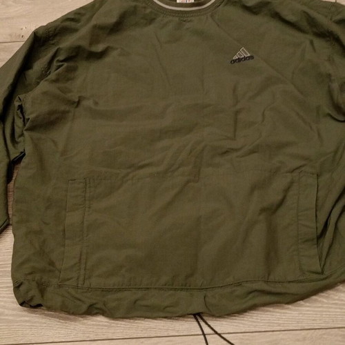 Adidas Vintage Crewneck Windbreaker used, military green