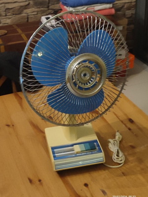 Vintage table fan from the 1980s used