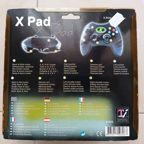 Xbox wired controllers used, pack of 2 for original console