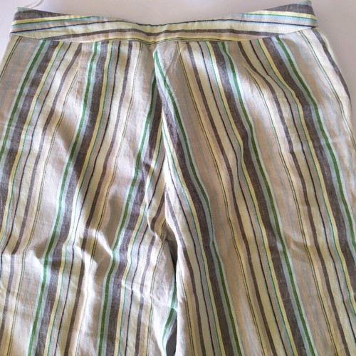 Mexx summer pants with stripes, like new, size L
