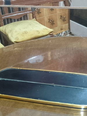 Vintage mirror with shelf