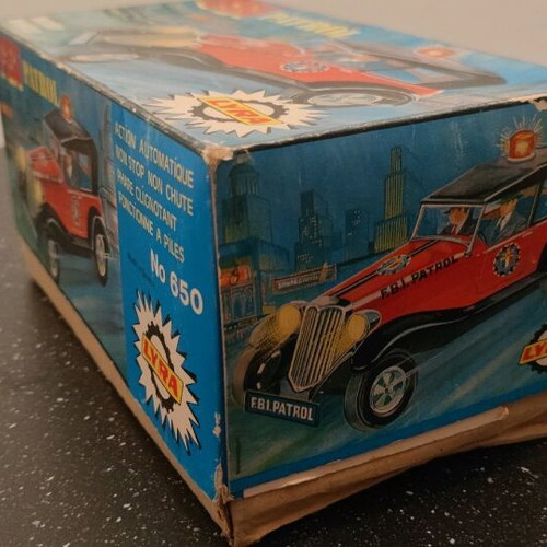 Tin toy FBI LYRA no 650 used with missing parts