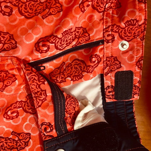 Parah men's swimwear size L new, coral with seahorses