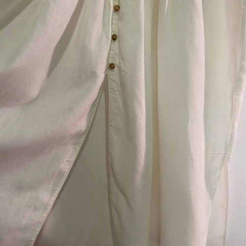 Zara white kimono like new, long with wooden buttons