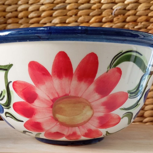 Ceramic bowl from Sifnos, vintage, diameter 17cm, height 11cm