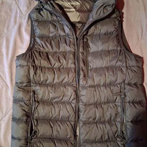 Calvin Klein sleeveless winter jacket used, black, size M