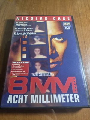 8MM Acht Millimeter DVD like new with subtitles, action adventure