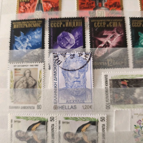 Stamps used, set of 28 from USSR, Greece and USA