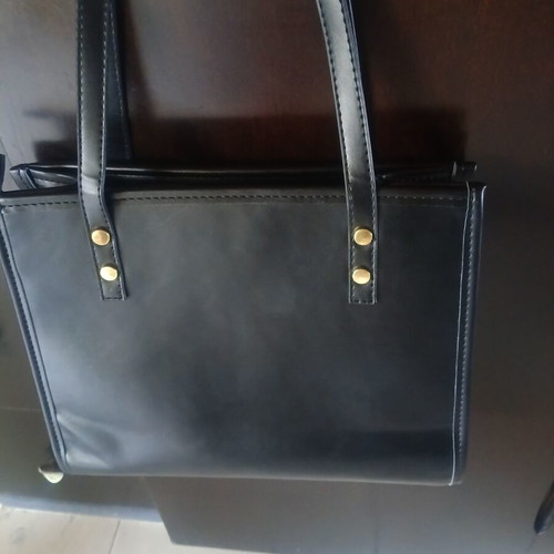 Women's shoulder bag new, black and white