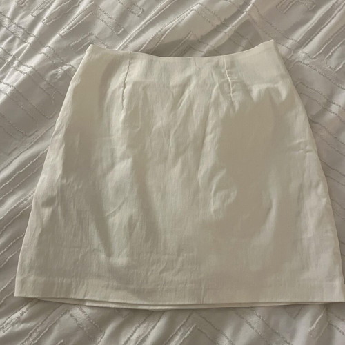 Zara mini skirt like new, white and beige