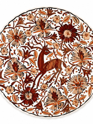Ikaros Rhodes Decorative Plate φ34 Like New
