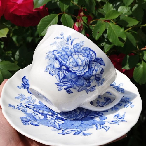The Kirkwood Blue by Royal Doulton tea cup and saucer set like new
