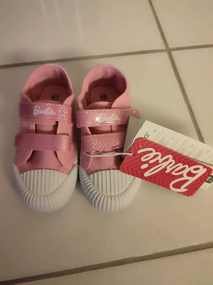 Sneakers Barbie καινούργια, νούμερο 28, άσπρο και ροζ