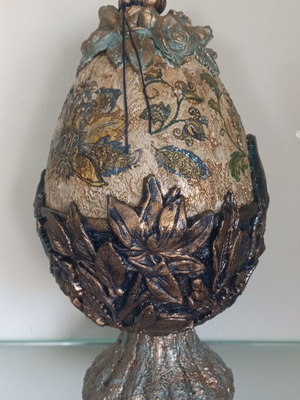 Easter egg handmade ceramic new, 19 cm