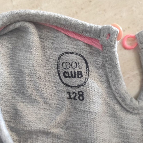 Cool Club Girl Dress 128 cm 7 Years Like New Gray Blue