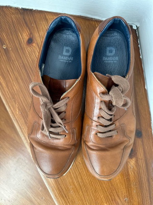 Damiani shoes used, tan, size 43, sneakers