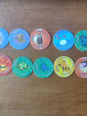 Pokemon Tazos set of 13 used in very good condition