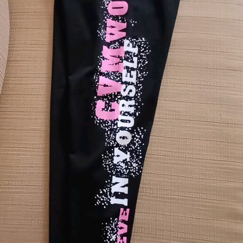Women's sports leggings like new, size S, black and pink