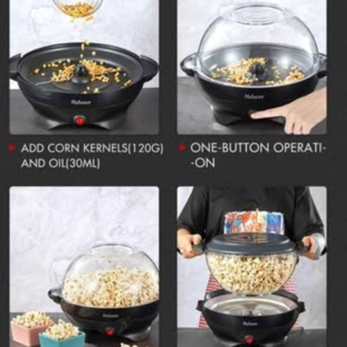 Yabano Popcorn Machine with Sugar Butter and Oil