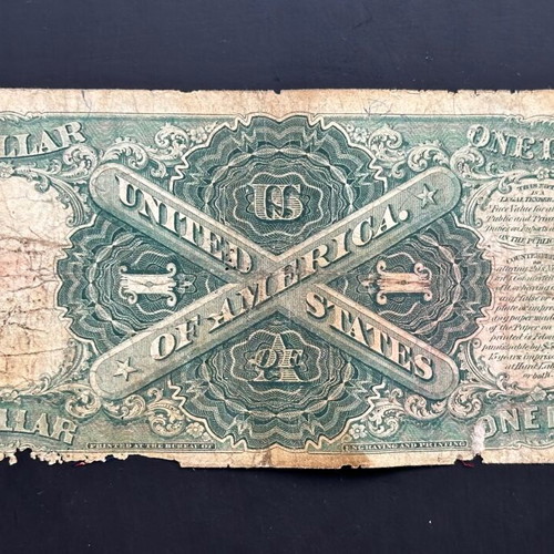 $1 America 1917 used banknote with Speelman/White signatures