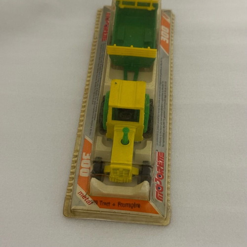 Vintage Majorette Tractor with Trailer Series 300 No. 389 new