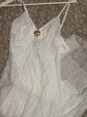 Muse Clothing Dress new, white, one size