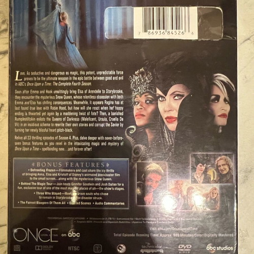 Once Upon A Time Season 4 Limited Edition Cover Boxset like new, DVD