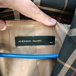 Anonima Basic short check blazer like new, size Medium