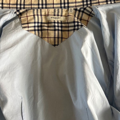 Burberry London women's shirt, vintage baby blue, slim fit