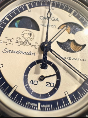 Swatch Omega Moonswatch Mission to Earthphase Moonshine Gold καινούργιο μπλε