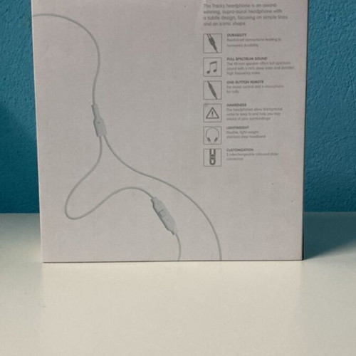 AIAIAI Tracks headphones with microphone, new, wired, white