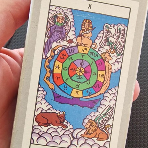 Royal Tarot Greek Edition cards used, made in Taiwan