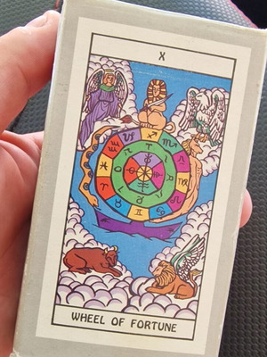 Royal Tarot Greek Edition cards used, made in Taiwan