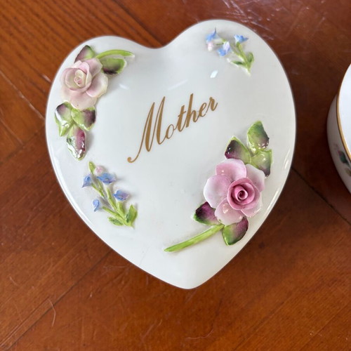 Spode Coalport Bone China Jewelry Boxes England like new